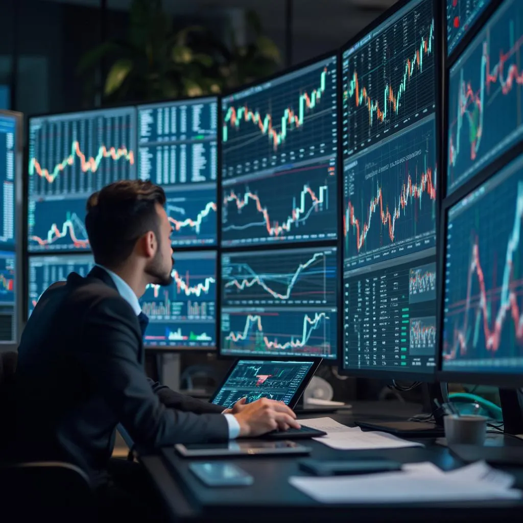 Equipo de investigación financiera analizando el mercado argentino