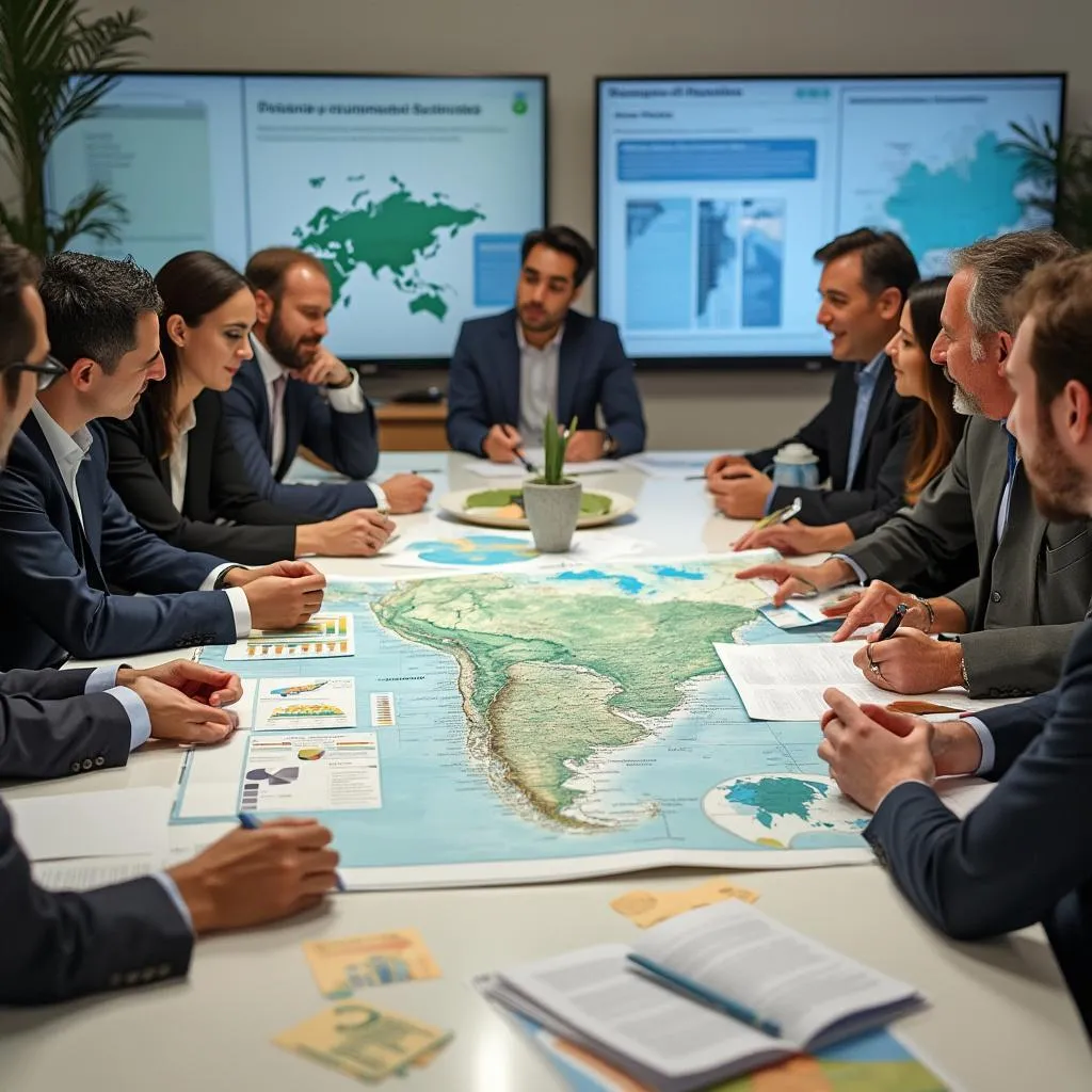 Equipo de consultores financieros en Argentina